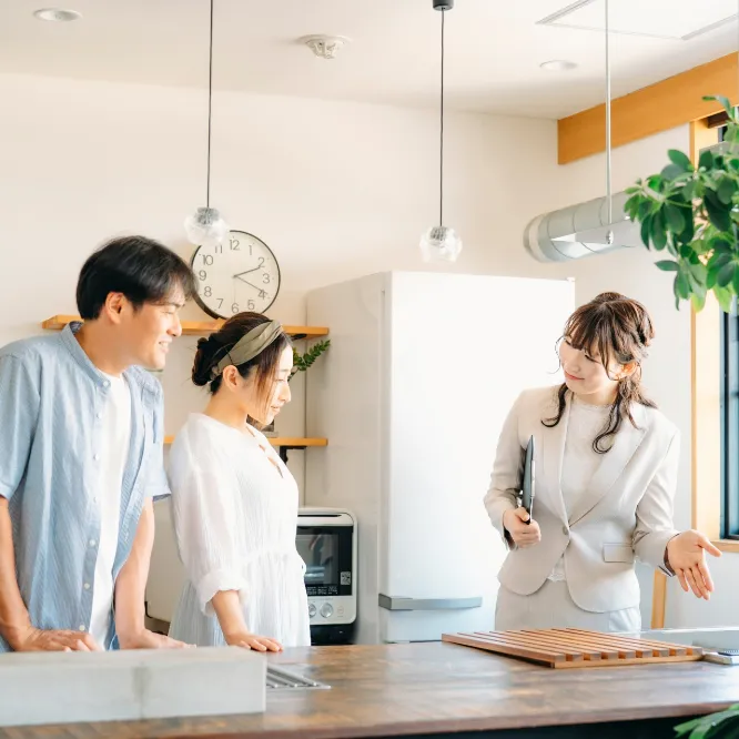 工務店での見学会のイメージ